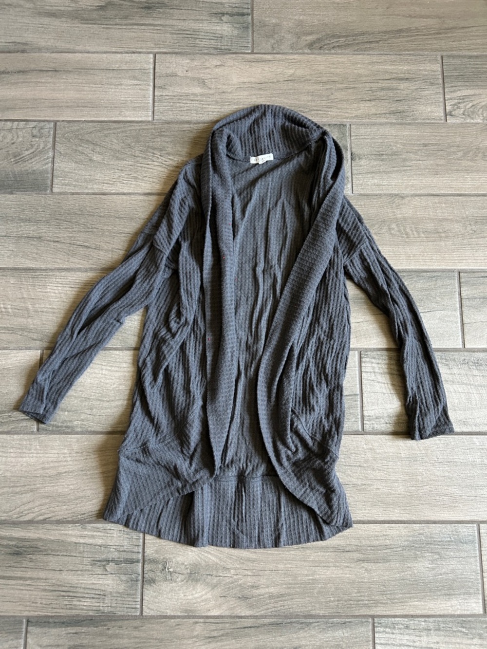 Socialite Charcoal Open-Front Women's Cardigan